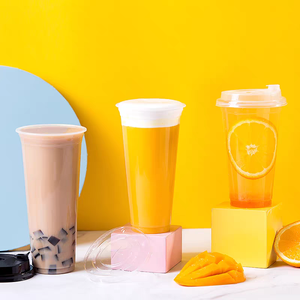 Gobelets en plastique jetables avec logo personnalisé, gobelets transparents pour desserts et boissons glacées, gobelets en PP pour <span class=keywords><strong>café</strong></span> glacé, gobelets pour pouding glacé, etc. - Product Image 1