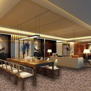 High Quality 50x50 Square Nylon Loop Pile Modern <b>Puzzle</b> Pattern Commercial Carpet Tiles - Product Image 1