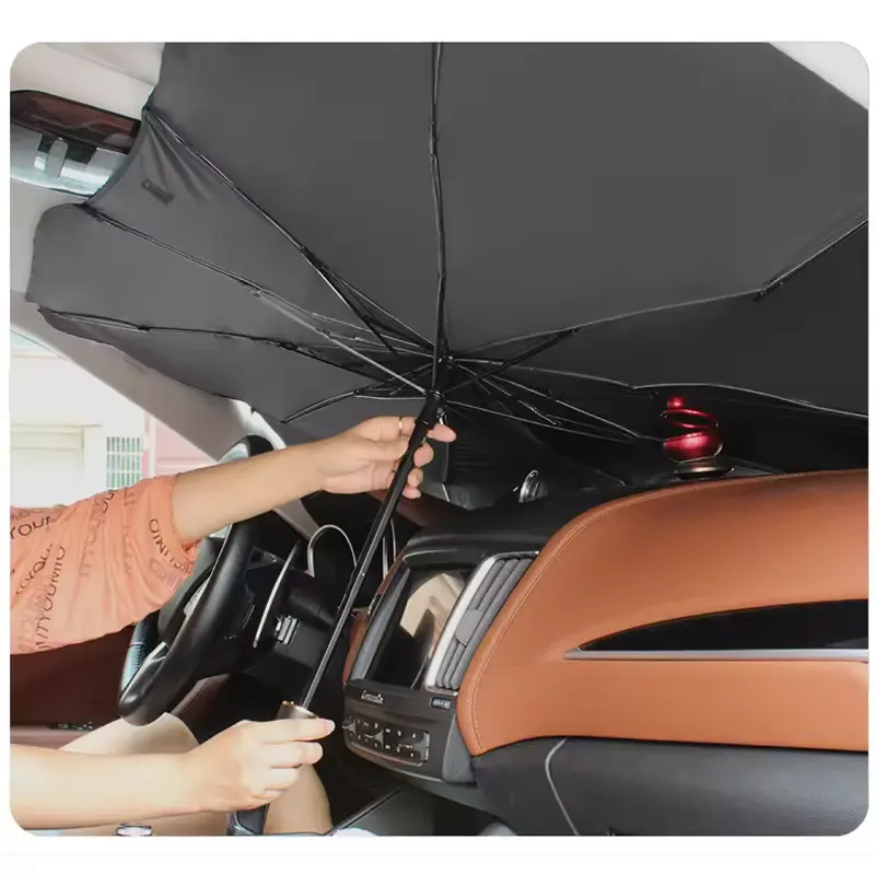 Yb Auto Windscherm Zonnescherm Paraplu Opvouwbare Auto Paraplu Zonnescherm Cover Uv Blok Auto Voorruit Parasol Voor Promotie