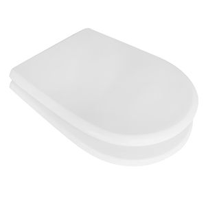 Asiento de Inodoro Blanco de Cierre Suave y Liberación Rápida para Vavid Oriental Vase, Diseño Moderno, Material PP Urea, Control Remoto para Baño - Product Image 3