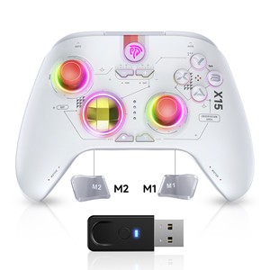 Control Inalámbrico <span class=keywords><strong>para</strong></span> <span class=keywords><strong>Juegos</strong></span> EasySMX X15 Cool RGB 2025 con Vibración, Respuesta Somatosensorial y Conexión de Tres Modos <span class=keywords><strong>para</strong></span> <span class=keywords><strong>PC</strong></span>/Android - Product Image 5