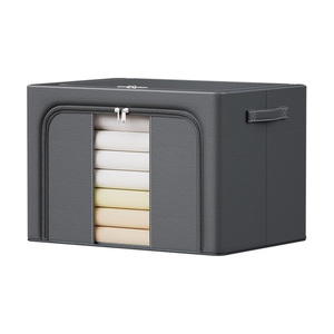 Bolsa de Almacenamiento Plegable de Gran Capacidad para Edredones, Caja de Almacenamiento Cuadrada de Tela Gruesa, Adecuada para Armarios y Almacenamiento en el Hogar. - Product Image 1