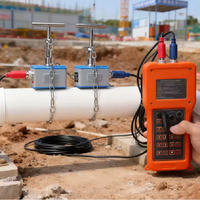 XILITE High Precision DN25-DN100 Clamp-On Handheld Portable Gas Flowmeter RS232 Variable Area OEM DTI-200H Metal
