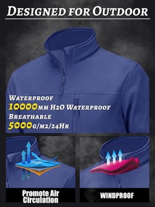 Veste Softshell légère unisexe, élégante, écologique, imperméable et en toutes saisons, avec poche sur le support et logo personnalisé pour l'hiver, pour hommes - Product Image 2