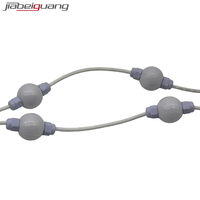 Lumière de boule de pixel numérique RGB LED SMD 5050 de 35 mm de diamètre, 6 pièces, 360 degrés, étanche, laiteuse, DC24V