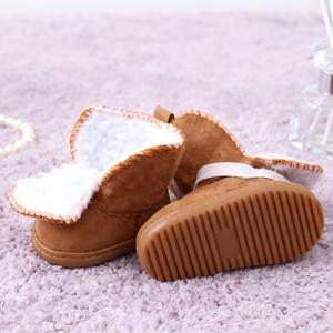 Superventas, Rosa/marrón, a prueba de viento, cálido, lana de cordero, accesorios para mascotas, botas para perros, zapatos para cachorros, protección de otoño e invierno - Product Image 5
