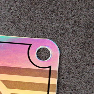 Etiquetas Colgantes Reflectantes Plateadas Personalizadas, Etiquetas Láser, Tarjetas de Agradecimiento para Ropa con su Propio Logotipo - Product Image 6