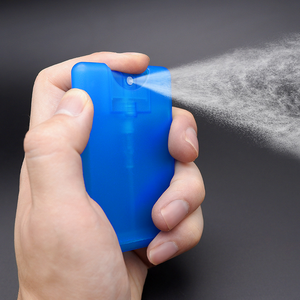 Vente en gros de bouteille de parfum de haute qualité en plastique PP de poche de 20ml blanc noir clair vide avec carte de crédit avec bouchon de pulvérisation - Product Image 6