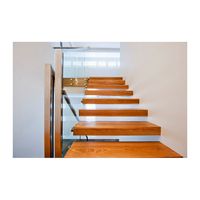 Construction d'escaliers flottants ACE avec supports de bande de roulement usagés pour l'extérieur
