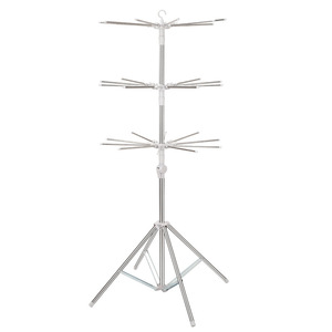 Baby <b>Clothes</b> Drying <b>Rack</b> Foldable Telescopic Standing Rotatable Windproof Multi Functional Floor Standing <b>Clothes</b> <b>Rack</b> - Product Image 1