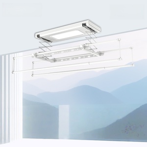 Cordless Remote-Controlled Smart Balcony <b>Clothes</b> Dryer | Indoor 4-Rod Telescopic Electric <b>Clothes</b> <b>Drying</b> <b>Rack</b> - Product Image 4