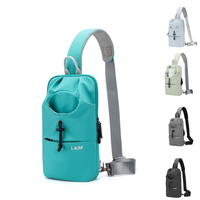 Nouveaux produits tendance 2026 : Sac de poitrine minimaliste durable avec logo personnalisé et pochette à bouteille à cordon de serrage