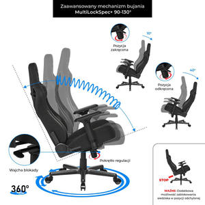 เก้าอี้หนัง PU ขนาด<span class=keywords><strong>ใหญ่</strong></span>สำหรับเล่นเกม, เก้าอี้400lbs พนักพิงศีรษะเก้าอี้เล่นเกมปรับได้มีไฟกระพริบเข้ม - Product Image 3