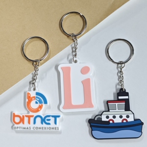 Porte-clés 3D en PVC personnalisé avec logo, poupée flottante Kawaii, accessoires de sac à bijoux Anime - Product Image 6