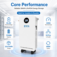 Pack de batteries LiFePO4 16 kWh en gros, 51,2 V 314 Ah, système de stockage d'énergie solaire pour installateurs et revendeurs