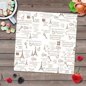 Papier sulfurisé personnalisé en gros, résistant à la graisse et au four, papier à hamburger, papier alimentaire imprimé, papier sulfurisé de qualité alimentaire, vente chaude - Product Image 6