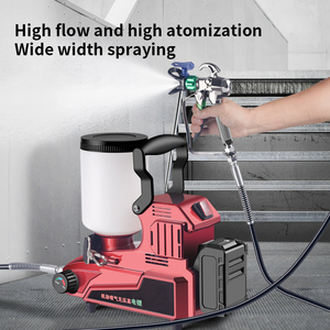 Yüksek voltajlı havasız lateks boya püskürtücü kaplama 21v DIY el havasız püskürtme makinesi lityum pil püskürtme tabancası - Product Image 5