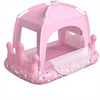 Lit-tente gonflable personnalisé en tissu Oxford PVC pour tout-petits, avec coussin d'air, 176 cm, intérieur/extérieur, vente en gros directe usine