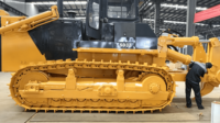 Bouteur sur chenilles 257 kW, 37 tonnes, conception intelligente pour une économie de carburant, entretien latéral pratique, idéal pour le nivellement de grands terrains de centrales thermiques