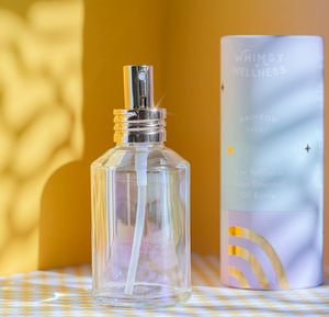 Iridescente <span class=keywords><strong>Rainbow</strong></span> 4 once flacone Spray in vetro piatto ricaricabile nebulizzatore profumo per oli essenziali pompa Sayer sigillante - Product Image 1