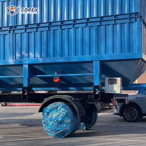COREY Containerized Dust Free Large Capacity 50-70t Horizontal Cement Silo <b>Trailer</b> Horizontal Cement Silo for Construction Site - Product Image 2