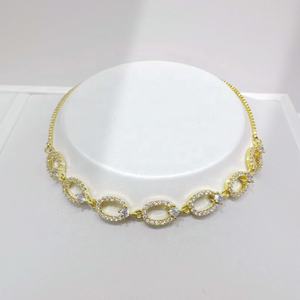 Pulsera de lujo apilable de plata de ley 925 personalizada, chapada en oro de 18k, para parejas, estilo hip hop, cadena de mano para mujer. - Product Image 2