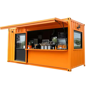Quiosco Profesional de Acero, Contenedor de Envío de 20 pies, Moderno Puesto de Venta Prefabricado para Exteriores, para Uso en Centros Comerciales y Escuelas - Product Image 6