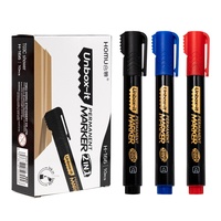 Marqueur Hemu pour déballage, stylo noir épais, huileux, séchage rapide, imperméable, peinture indélébile, possibilité d'ajouter de l'encre, tête large