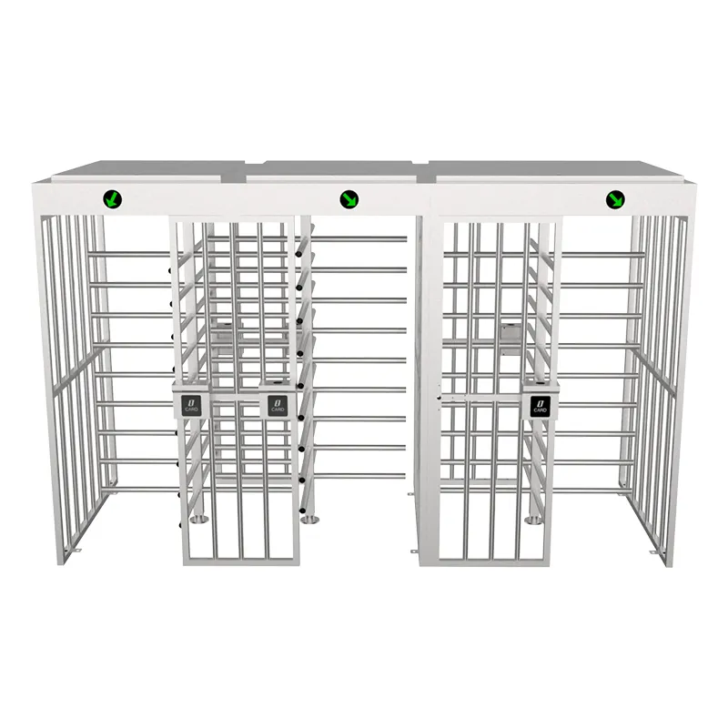 Custom Security Fingerprint and Qr code scanner access control turnstile gate full-height coin turnstiles