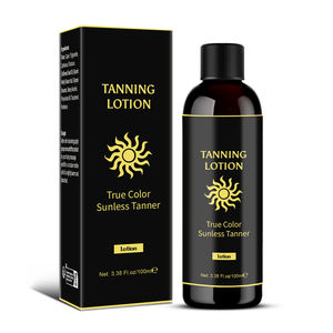 Etiqueta privada Vegan Sunless Bronzer Herbal ODM/OEM Beach Tan Tanning Cream para cara y cuerpo Dark Lotion Self Tanner - Product Image 6