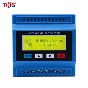 Medium Size External Clamp Flow Sensor Price Modular Ultrasonic Flowmeter Wall Mount Ultrasonic Water Flow Meter DN15-DN100