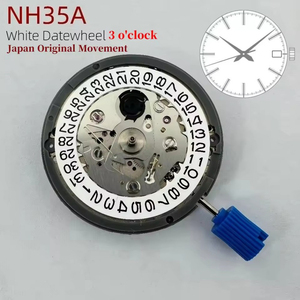 <span class=keywords><strong>Mouvement</strong></span> de <span class=keywords><strong>montre</strong></span> mécanique <span class=keywords><strong>japonais</strong></span> d'origine, entièrement automatique, haute précision, NH35, 24 rubis, avec tiges de remontage. - Product Image 1
