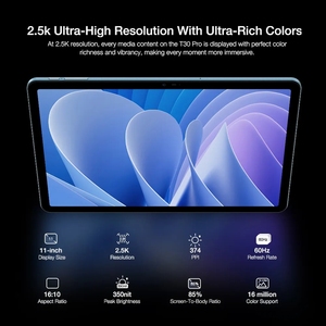 Estreno Mundial de la Tablet DOOGEE T30 <span class=keywords><strong>Pro</strong></span>, MediaTek Helio G99, 11'', 2.5K, Certificación TUV, 8GB+256GB, 8580mAh, Cámara Principal de 20MP, Android 13 - Product Image 5