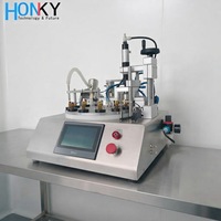 Máquina Llenadora y Tapadora de Botellas de Plástico para Aceite de Uñas, Semiautomática, XQ, Nueva Tecnología, Modelo de Escritorio, Bomba de Pistón Cerámica