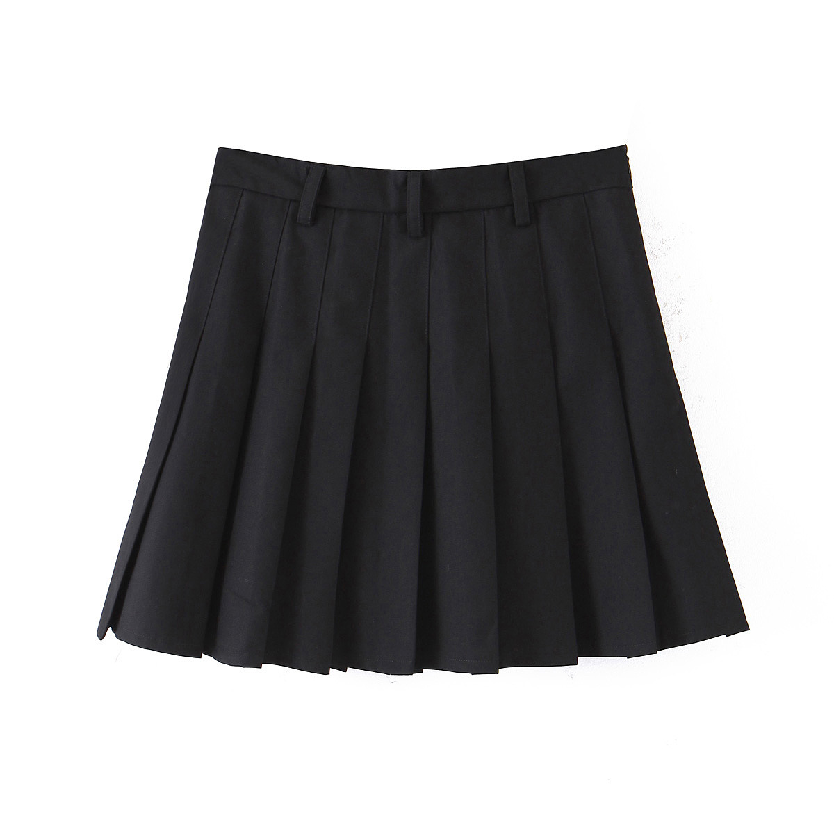 Jupe midi plissée noire