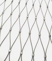 Filet de sécurité flexible en treillis métallique en acier inoxydable 304 7x7 / 7x19 pour cage de zoo, balcon, rampe d'escalier, découpe sur mesure disponible
