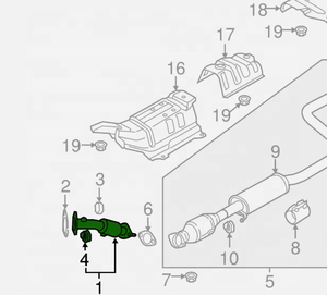 ท่อไอเสียรถยนต์สแตนเลส 409 แบบยืดหยุ่นสำหรับ Hyundai Elantra ปี 2016-2020 ท่อหน้า - Product Image 3