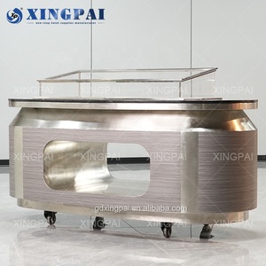XINGPAI Commercial Catering Equipment Custom Marble Top <strong>Buffet</strong> <strong>Table</strong> Modern Luxury <strong>Buffet</strong> <strong>Tables</strong> for Catering <strong>Buffet</strong> - Product Image 2