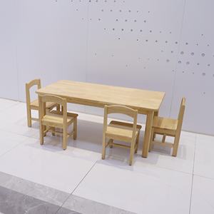 Tavolo da Pranzo in Legno per Bambini, Tavolo da Studio e Gioco Disponibile in Diversi Colori - Product Image 1