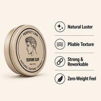 Argile capillaire ODM 100g, texture moyenne, tenue ferme, fini naturel, pâte lisse et étirable, redéfinissable pour des coiffures volumineuses et superposées