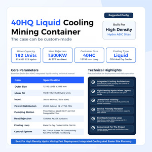 Contenedor de Refrigeración Líquida para Minería Hidráulica DrolinBox Elite 40HC, Contenedores para Bitcoin, 192 S21, Almacenamiento Hidráulico, Bajo PUE 1.06, Solución Llave en Mano - Product Image 2