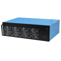 Rak RTX 2080 3080TI 8 Casing Server GPU dengan I3-4130 4150 4180 8 Kartu Set Lengkap Sasis Komputer dengan Motherboard B85