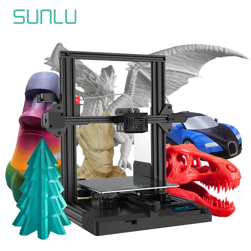 SUNLU Multifunctional छोटे आकार 3D प्रिंटर टर्मिनेटर-3 चुप Mainboard स्वत: लेवलिंग समर्थन OEM/ODM 3d प्रिंटर