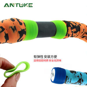 Poignée de guidon de vélo de route en silicone 22,2 mm antidérapante, design camouflage bleu - Product Image 2