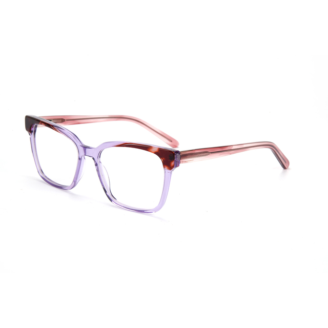 New Solid Square Full-Rim Acetate Lightweight Optical Glasses for Unisex Fashion Reading Glasses Custom Logo Wholesale