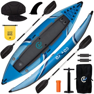 เรือคายัคพองลมแบบ Drop Stitch ขนาด 13 ฟุต สำหรับตกปลาในทะเล 400*90*10 ซม. รุ่น KAYAK 2023 สำหรับผู้ใหญ่ - Product Image 1