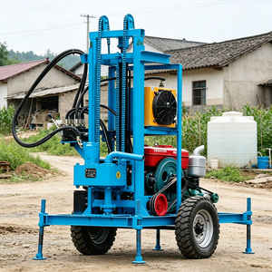 Portable Hydraulic Water Well <b>Drilling</b> Rig Machine Wheeled Diesel <b>Drilling</b> Rig for Borehole <b>Small</b> Water <b>Drilling</b> Rig Machine - Product Image 1