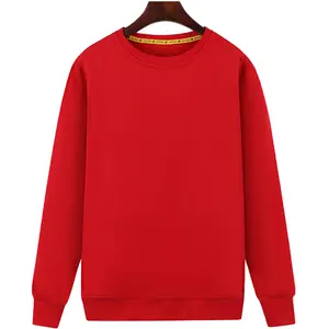2022 Amazon Hot Selling Plain Bio-Baumwolle Pullover Sweatshirt Custom Printing Rundhals-Sweatshirts