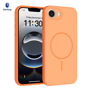 Funda Magnética Personalizada Naranja <span class=keywords><strong>para</strong></span> iPhone 17e con Protección de Lente y Carga Inalámbrica, Antigolpes y Anti-Caídas - Product Image 1