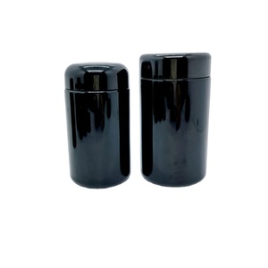 Barattolo <span class=keywords><strong>in</strong></span> <span class=keywords><strong>Vetro</strong></span> Ultravioletto Nero <span class=keywords><strong>da</strong></span> 100g con Coperchio, Contenitore Ermetico Antiodore <span class=keywords><strong>da</strong></span> 100 <span class=keywords><strong>ml</strong></span>, Ricaricabile per Oli e Cosmetici - Product Image 2